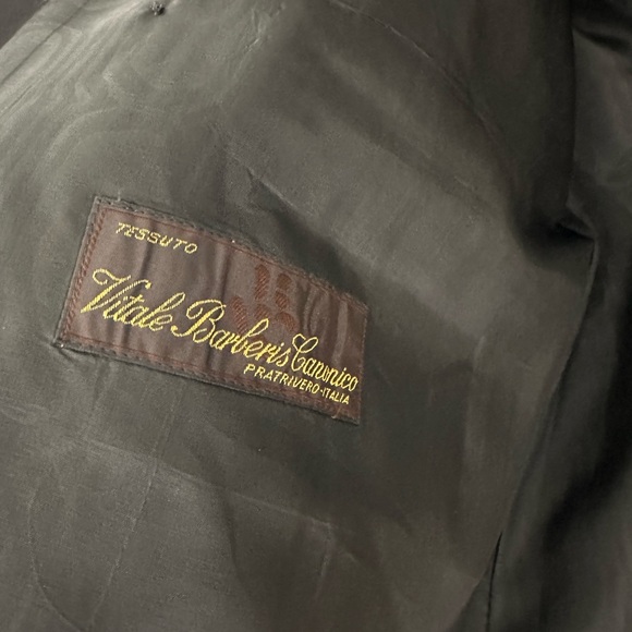 Vitale Barberis Canonico Black Jacket plus trousers tuxedo style…40 R jacket.